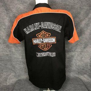 Harley Davidson Shirt Medium Mechanic Shop Black